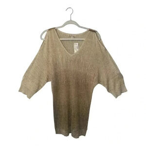 Dressbarn Gold Ombre V-Neck‎ Tunic, 1X